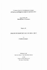 Isolated Invariant Sets &amp; the Morse Index