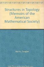 Structures in topology (Memoirs of the American Mathematical Society, no. 115)