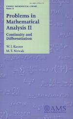 Problems in Mathematical Analysis
