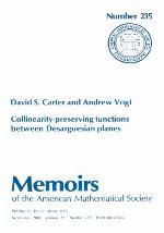 Collinearity Preserving Functions Between Desarguesian Planes