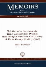 Solution of a Non-Domestic Tame Classification Problem from Integral Representation Theory of Finite Groups ([Lambda]=rc, V(3)=4)