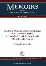 Singular Unitary Representations and Discrete Series for Indefinite Stiefel