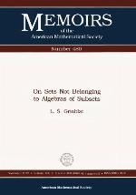 On Sets Not Belonging To Algebras Of Subsets