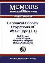 Canonical Sobolev Projections of Weak Type $(1,1)$