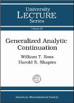 Generalized Analytic Continuation