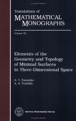 Elements of the Geometry and Topology of Minimal Surfaces in Three-Dimensional Space