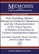 Non-Doubling Ahlfors Measures, Perimeter Measures, and the Characterization of the Trace Spaces of Sobolev Functions in Carnot-Caratheodory Spaces