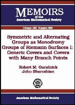 Symmetric and Alternation Groups as Monodromy Groups of Riemann Surfaces I