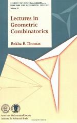 Lectures in Geometric Combinatorics