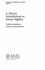 A (Terse) Introduction to Linear Algebra