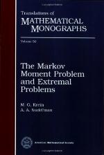 The Markov Moment Problem And Extremal Problems