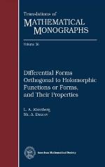 Differential Forms Orthogonal To Holomorphic Functions Or Forms, And Their Properties