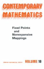 Fixed Points and Nonexpansive Mappings (Contemporary Mathematics)