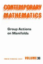 Group Actions On Manifolds