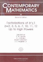 Factorizations of Bn 1 B = 2 3 4 5 6 10 11 12 Up to Higher Powers (Contemporary Mathematics Vol 22)