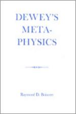 Dewey's Metaphysics