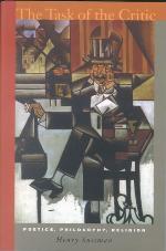 The task of the critic : poetics, philosophy, and religion