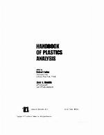 Handbook of Plastics Analysis