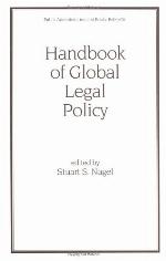Handbook of Global Legal Policy