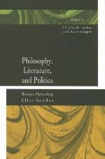 Philosophy, Literature, and Politics