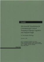 Microworld Simulations for Command and Control Training of Theater Logistics and Support Staffs