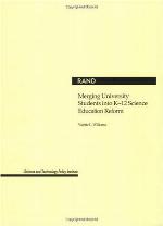 Merging University Students Into K-12 Science Education Reform