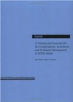 A Tutorial and Exercises for the Compensation, Accessions, and Personnel Management Model