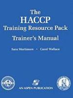 The Haccp Training Resource Pack Trainer S Manual