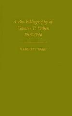 Biobibliography of Countee P.Cullen, 1903-46 (Contributions in Afro-American &amp; African Studies)