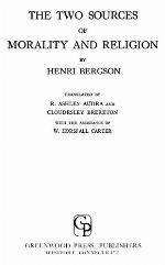 The Two Sources Of Morality And Religion