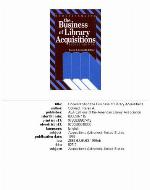 Understanding the Business of Library Acquisitions