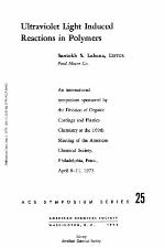 Ultraviolet light induced reactions in polymers