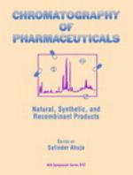 Chromatography of pharmaceuticals : natural, synthetic, and recombinant products