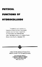 Physical Functions Of Hydrocolloids.