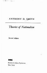 Theories of Nationalism
