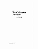 Plant-Environment Interactions, Third Edition (Books in Soils, Plants, and the Environment)