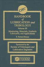 Handbook of Lubrication and Tribology