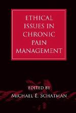 Ethical Issues in Chronic Pain Management