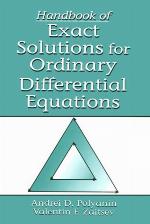 Handbook of Exact Solutions for Ordinary Differential Equations Energies, and Enthalpies of Reactions