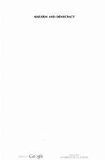 Marxism and Democracy