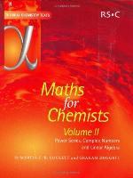 Maths for Chemists