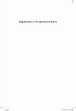 Ergonomics in the garment industry