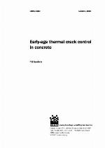 Early-age thermal crack control in concrete
