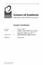 Houben-Weyl Methods of Molecular Transformations