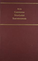 Acta Conventus Neo-Latin Torontoniensis