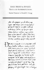 Early Medieval English Texts And Interpretations