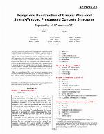 Design and Construction of Circular Wire- And Strand-Wrapped Prestressed Concrete Structures