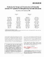 Guide for the design and construction of externally bonded FRP systems for strengthening concrete structures