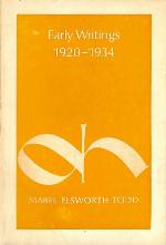 Early Writings, 1920 1934