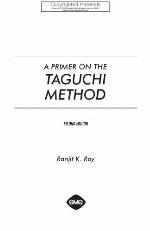 A Primer on the Taguchi Method
